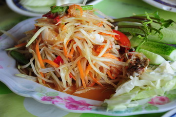 Som Tum, Spicy papaya salad, Thai dish