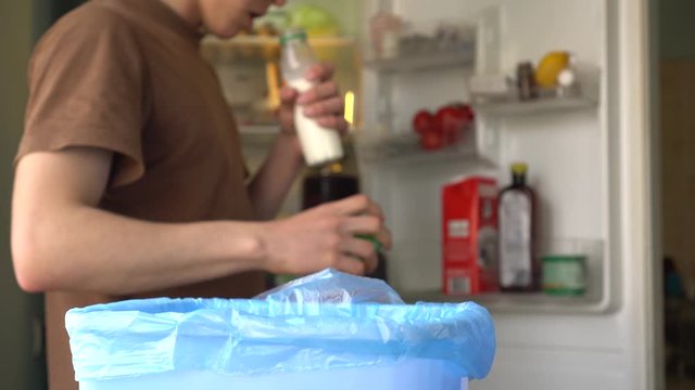 Reducing food waste. Leftovers from a meal, expired food, stale food. Uneaten leftovers to spoiled produce. Concept of zero waste and caring for environment