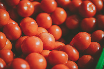 Fresh tomatos in sunday market