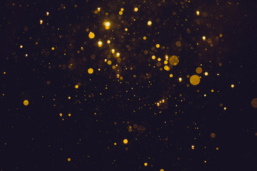 Gold abstract bokeh