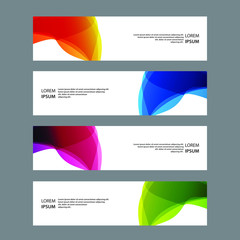 Fototapeta premium Vector Abstract design banner web template
