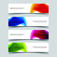 Fototapeta premium Vector Abstract design banner web template