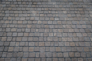 Cobblestone pavement texture