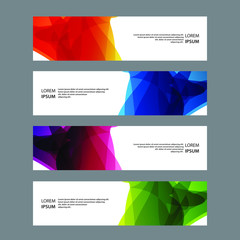 Fototapeta premium Vector Abstract design banner web template