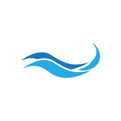 Fototapeta premium waves icon logo vector design template