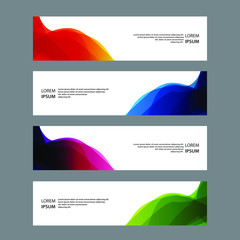 Fototapeta premium Vector Abstract design banner web template