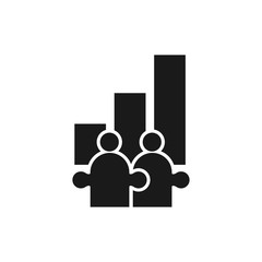 Commitment Teamwork Together Business Black Logo Illustration Vector