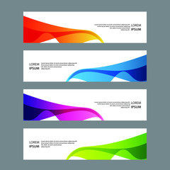 Fototapeta premium Vector Abstract design banner web template