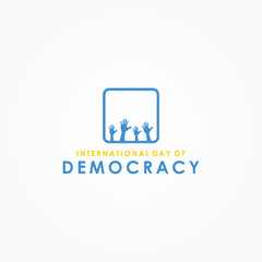 International Day of Democracy Vector Design Template