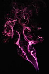 Incense stick smock on dark background 