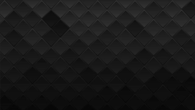 Black geometric squares abstract technology motion graphic design. Dark modern futuristic background. Seamless loop. Video animation Ultra HD 4K 3840x2160