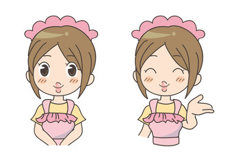 いらっしゃいませ・メイド2セット