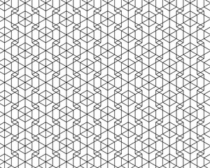 Fototapeta premium abstract square pattern white and black tone vector background, line overlapping with modern concept