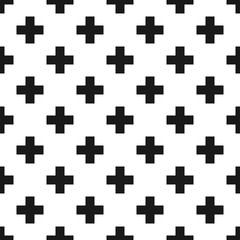 Seamless abstract pattern with cross element.
