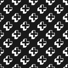 Seamless abstract pattern with cross element.