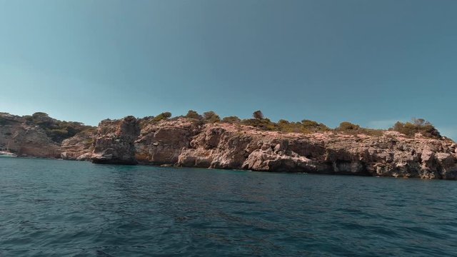 A Big Cliff From The Sea