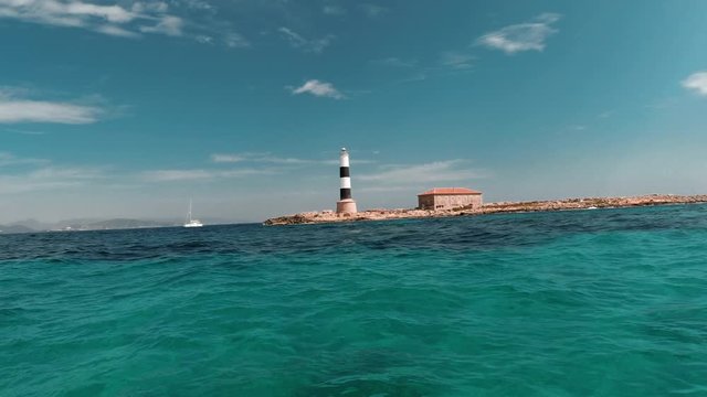 A Big Lighthouse From The Sea