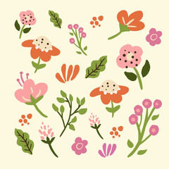 seamless pattern with flowers