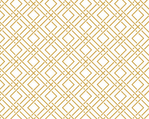 geometric pattern abstract white and gold tone vector background, line overlapping with modern concept
