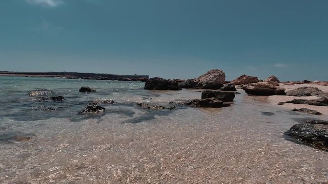 Beautiful Seaside With Rocks and Sand