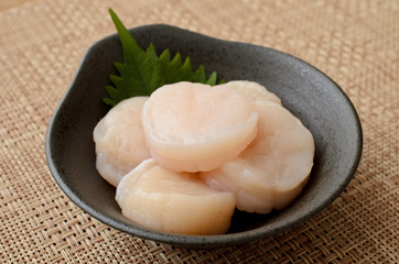 ホタテの刺身