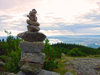 Inukšuk stone men in the High Tatras