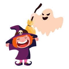 kids in halloween costumes image