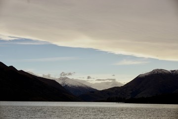 mountain, landscape, sunset, sky, nature, mountains, sunrise, fog, blue, hill, lake, cloud, sun, view, clouds, morning, sea, dawn, panorama, desert, water, travel, scenic, mist, winter, new zealand