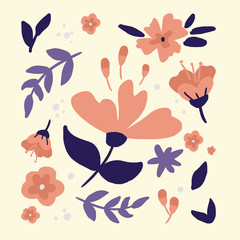 Vector Illustration floral pattern