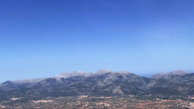 fields and mountains of the spanish island of Mallorca