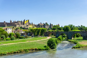 Fototapeta na wymiar Cathedral Saint Michel of Carcassonne