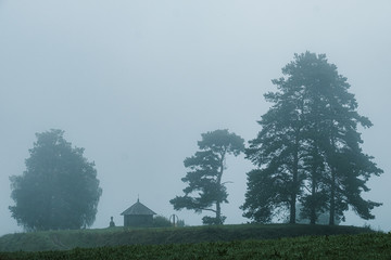 The ancient site of Savkino, one of The famous russian poet Alexander Pushkin favorite places.