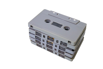 Classic old tape on a white background