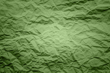 green crumpled paper texture surface