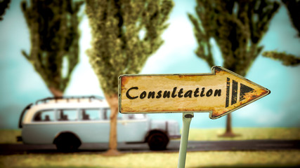 Street Sign to Consultation