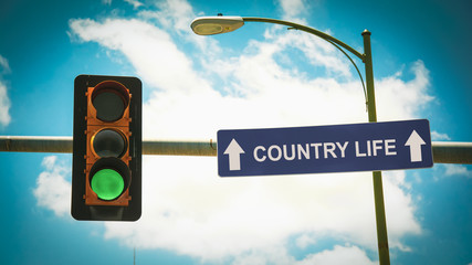 Street Sign to Country Life