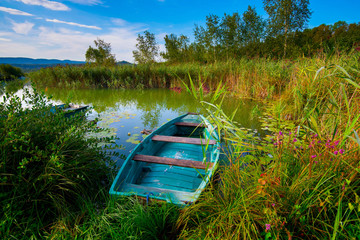 Lac de Clairvaux im Franche Comté in Frankreich