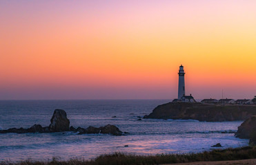 Sunset at the Beach - Lighthouse