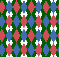 Seamless wallpaper stripes of rhombuses
