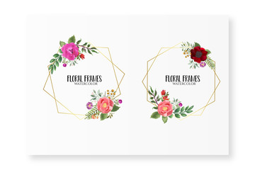 floral wedding invitation 