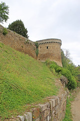 Fototapeta na wymiar Dinan Castle, France