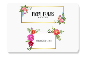 floral frames save the date