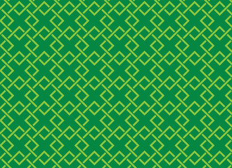 abstract square seamless pattern green tone vector background, line overlapping with modern concept