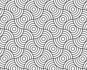 geometric pattern abstract white and black tone vector background, line overlapping with modern concept