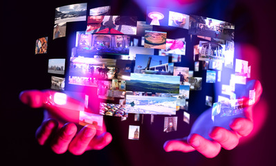 Internet broadband and multimedia streaming entertainment