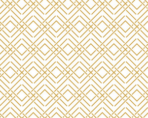 geometric pattern abstract white and gold tone vector background, line overlapping with modern concept