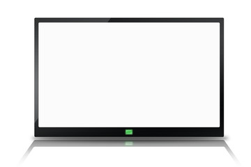 computer tablet isolated on white background
