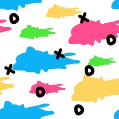 Vector background tic tac toe. Bright vector background. Design element for textile, banner, notebook, social networks and other uses.