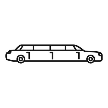recommend clip art: Limousine icon. Outline limousine vector icon for web design isolated on white background