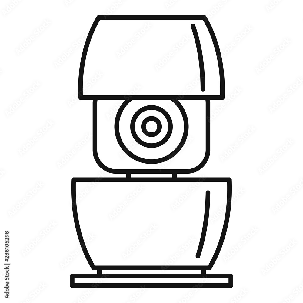 Aufkleber life smart speaker icon. outline life smart speaker vector icon for web design isolated on white bac